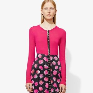 Proenza Schouler Pink Long Sleeve Short Cardigan